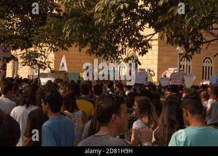 Protest fordert mehr Rechte in Belo Horizonte, Brasilien Stockfoto