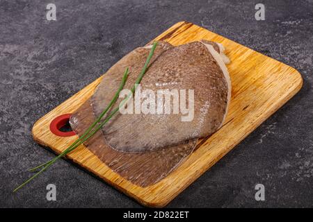 Rohe Stachelschwänze leckeres Filet zum Kochen Stockfoto