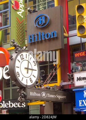 Hilton Hotel in Manhattan NYC Stockfoto