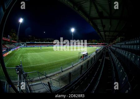 ROTTERDAM, NIEDERLANDE - OKTOBER 26: Gesamtansicht des Woudegein Stadions Excelsior ohne Fans wegen der Corona covid Regeln während der ersten Runde des niederländischen TOTO KNVB Cup Spiels zwischen Excelsior und Helmond Sport im Van Donge & De Roo Stadion am 26. Oktober 2020 in Rotterdam, Niederlande (Foto: Herman Dingler/Orange Pictures) Stockfoto