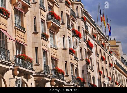 Bristol Palace Hotel, Paris, Frankreich Stockfoto