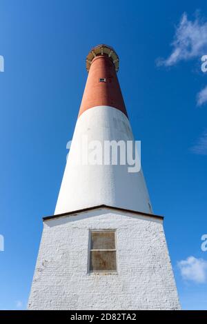 Barnegat Lighthouse auf Long Beach Island hat den Spitznamen Old Barney Stockfoto