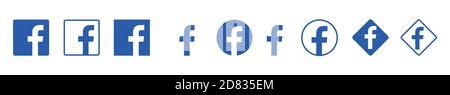 facebook-Logo. facebook-Button. facebook-Vektor-Symbol Stock Vektor