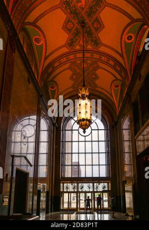 Interieur des Art-Deco Fisher Building in Detroit Stockfoto