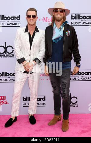 LAS VEGAS - MAI 21: Florida Georgia Line, Tyler Hubbard, Brian Kelley bei den Billboard Music Awards 2017 - Ankunft in der T-Mobile Arena am 21. Mai 2017 in Las Vegas, NV Stockfoto