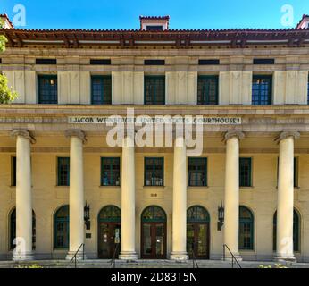 Das Jacob Weinberger U.S. Courthouse ist ein historisches Gerichtsgebäude in San Diego, Kalifornien. Es ist ein Gerichtsgebäude für die Vereinigten Staaten Konkurs c Stockfoto