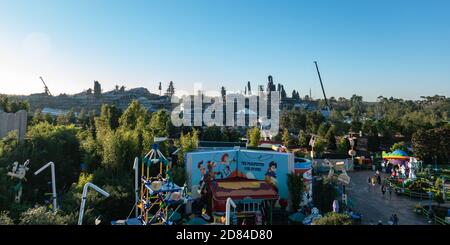 Konstruktion von Star Wars: Galaxy's Edge Beyond the Borders of Toy Story Land, Disney's Hollywood Studios, Disney World Stockfoto