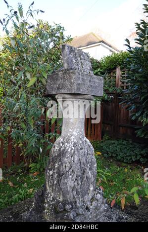 Das Denkmal für die sechs Märtyrer von Mayfield und Rotherfield von 1556-7, im East Sussex Dorf Mayfield. Das heutige Denkmal wurde 1950 errichtet. Stockfoto