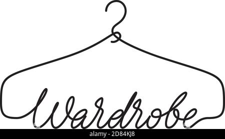 Kreatives Garderobe-Logo Stock Vektor