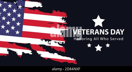 Veterans Day, Memorial Day, Patriot Vector für Banner, Broschüre, Print Ad, Sticker Stock Vektor