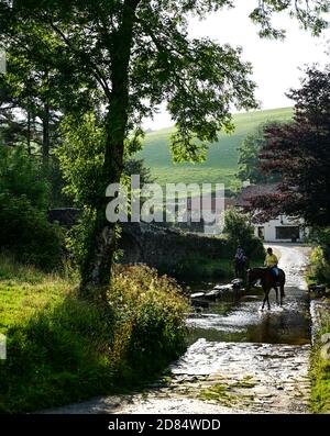 Malmsmead Brücke, Lorna Doone Land, Exmoor Stockfoto