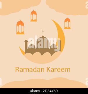 Illustration Vektor Design von islamischen Hintergrund Stock Vektor