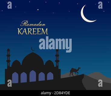 Illustration Vektor Design von islamischen Hintergrund Stock Vektor