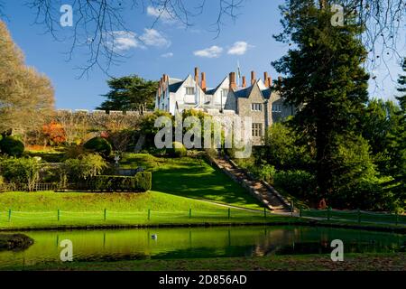 See und Gärten, St. Fagans National Museum of History/Amgueddfa Werin Cymru, Cardiff, South Wales, Großbritannien. Stockfoto