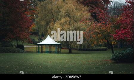 Herbst in Avenham Park, Preston, Lancashire, Großbritannien Stockfoto