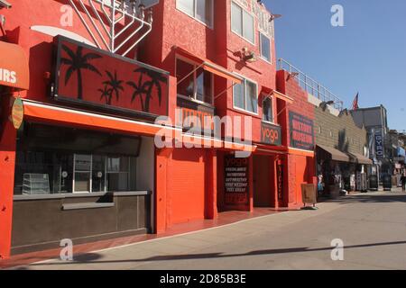 Yoga Gebäude auf Muscle Beach, Santa Monica, Kalifornien Stockfoto