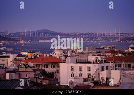 15 Juli Martyrs Bridge, Istanbul Stockfoto