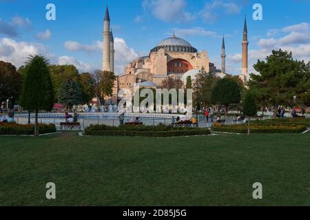 Antike byzantinische Kirche der Hagia Sophia in Istanbul, Türkei Stockfoto