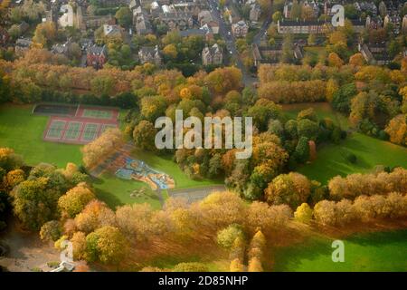 Die Pracht der Herbstfarben im Sefton Park, Liverpool Merseyside, Nordwestengland, Großbritannien Stockfoto