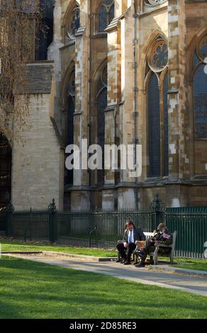 Eine Pause vom Brexit March to Leave, Brexit Day 1.0, sinnvolle Abstimmung 2.5, Westminster London UK. März 2019 Stockfoto