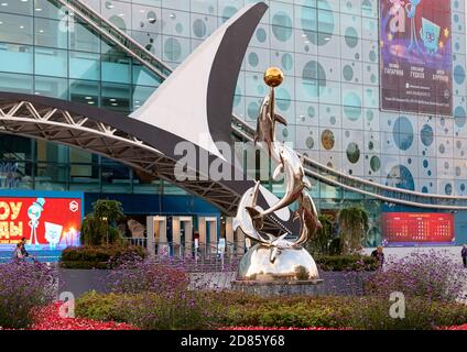 Moskau, Russland, 30. September 2020. Moskvarium, Zentrum für Ozeanographie und Meeresbiologie, Moskauer Aquarium am VDNKH Stockfoto