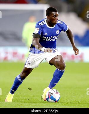 Sheyi Ojo von Cardiff City während des Sky Bet Championship-Spiels im Cardiff City Stadium. Stockfoto