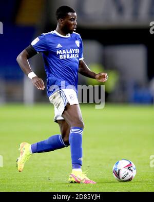 Sheyi Ojo von Cardiff City während des Sky Bet Championship-Spiels im Cardiff City Stadium. Stockfoto