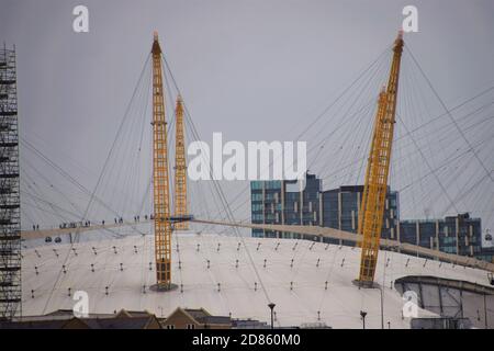 Das O2 Arena Dach Detail, Greenwich, London Stockfoto