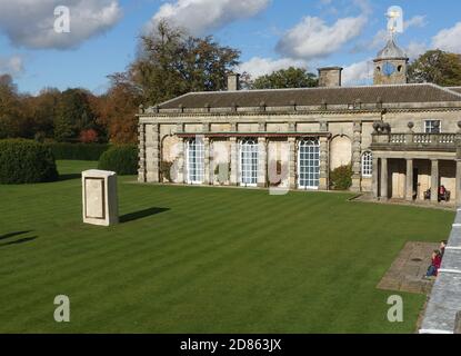 Onyx Skulptur von Anish Kapoor Houghton Hall Norfolk England Stockfoto