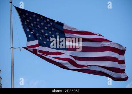 London, 18. Januar 2018:- die Botschaft der Vereinigten Staaten von Amerika, befindet sich in 33 Nine Elms Lane, nach Umzug von 24 Grosvenor Square. Stockfoto