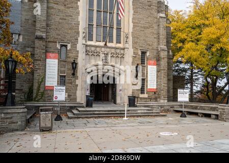 Ithaca, New York - 18. Oktober 2020: Cornell University Testgelände Willard Straight Hall Stockfoto