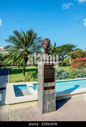 Nanny of the Maroons Monument, Emancipation Park, Kingston, Saint Andrew Parish, Jamaica Stockfoto