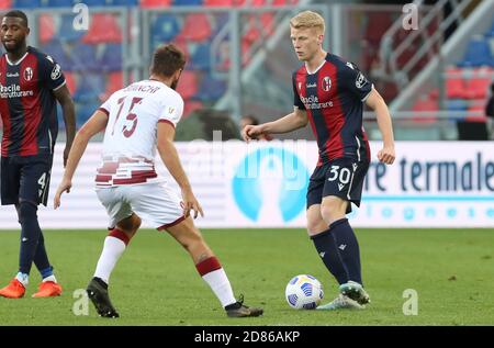 Der Bologneser Jerdy Schouten beim Fußballspiel Coppa Italia Bologna FC gegen Reggina im Renato Dall'Ara Stadion in Bologna, Italien, 27. Oktober 2020. Foto Michele Nucci Kredit: LM/Michele Nucci/Alamy Live Nachrichten Stockfoto