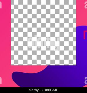 Flüssigkeit formt Pfosten. Trendy Fotorahmen Post Vorlage Stock Vektor