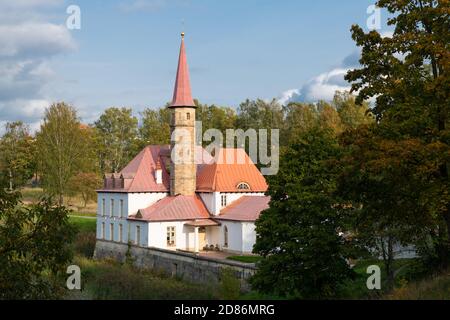 Priory Palace in der Gatchina, Russland Stockfoto