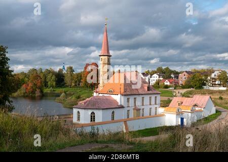 Priory Palace in der Gatchina, Russland Stockfoto