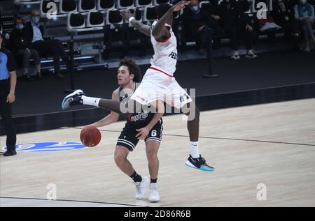 Bologna, Italien. Oktober 2020. 21/10/2020 - Alessandro Pajola von Virtus Segafredo Bologna während des Eurocup-Spiels Virtus Segafredo Bologna gegen AS Monaco - Photo Michele Nucci /LM Credit: Michele Nucci/LPS/ZUMA Wire/Alamy Live News Stockfoto