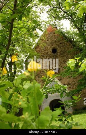 Rosia, Sibiu County, Rumänien. Die befestigte evangelische Kirche aus dem 13. Jahrhundert, historisches Denkmal. Stockfoto