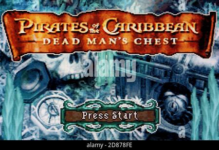 Pirates of the Caribbean - Dead man's Chest - Nintendo Game Boy Advance Videogame - nur zur redaktionellen Verwendung Stockfoto