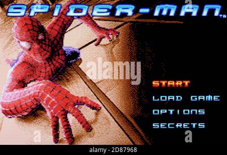 Spider-man - Nintendo Game Boy Advance Videogame - redaktionelle Verwendung Nur Stockfoto