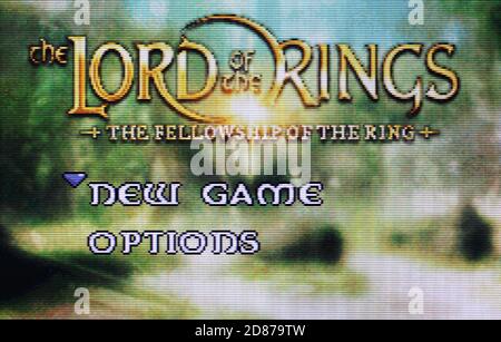 Herr der Ringe - Gemeinschaft des Ringes - Nintendo Game Boy Advance Videogame - nur zur redaktionellen Verwendung Stockfoto