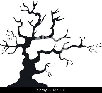 Verzauberter Baum Degradienten Stil Symbol Vektor Illustration Design Stock Vektor