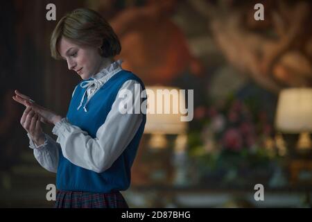 Emma Corrin, 'The Crown' Staffel 4 (2020) Bildnachweis: Des Willie / Netflix / The Hollywood Archive Stockfoto