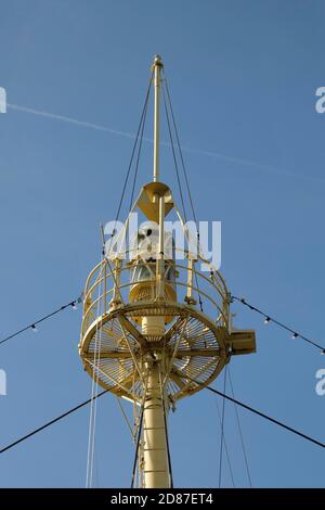 Das Lightship Overfalls in Lewes DE ist eines von nur 17 verbleibenden Lightship-Ships von insgesamt 179, die von 1820 bis 1952 gebaut wurden. Stockfoto