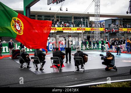 Pre-Grid während der Formel 1 Heineken Grande PR.Mio de Portugal 2020, großer Preis von Portugal, vom 23. Bis 25. Oktober 2020 auf dem AUT.dromo Internaci C Stockfoto