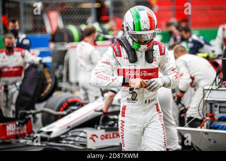 Startaufstellung, Grille de DEPART, GIOVINAZZI Antonio (ita), Alfa Romeo Racing ORLEN C39, Portrait während der Formel 1 Heineken Grande Pr.Mio de Port C Stockfoto