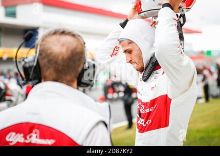 Startaufstellung, Grille de DEPART, GIOVINAZZI Antonio (ita), Alfa Romeo Racing ORLEN C39, Portrait während der Formel 1 Heineken Grande Pr.Mio de Port C Stockfoto