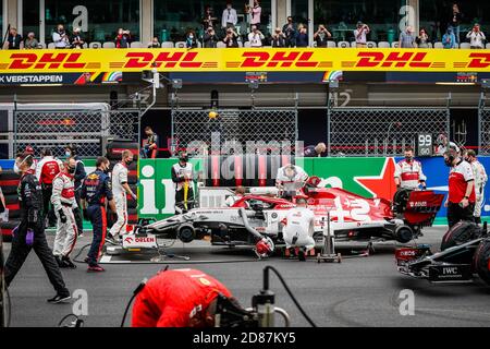 Startaufstellung, Kühlergrill de Abfahrt, 07 RÄIKKÖNEN Kimi (FIN), Alfa Romeo Racing ORLEN C39, während der Formel 1 Heineken Grande Pr.Mio de Portugal 2020, C Stockfoto