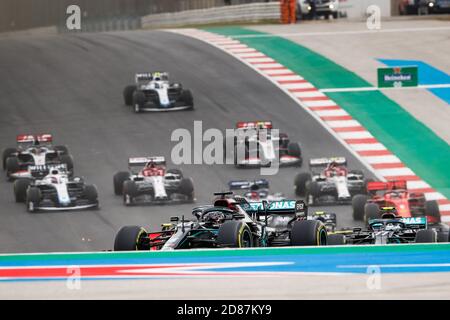 Start des Rennens, Abfahrt, 44 HAMILTON Lewis (gbr), Mercedes AMG F1 GP W11 Hybrid EQ Power+, Action während der Formel 1 Heineken Grande Pr.Mio de P C. Stockfoto