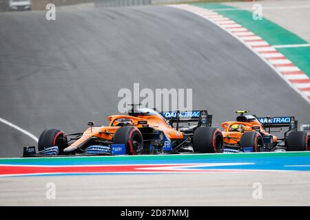 Start des Rennens, Abfahrt, 55 SAINZ Carlos (SPA), McLaren Renault F1 MCL35, Aktion während der Formel 1 Heineken Grande Pr.Mio de Portugal 2020, Por C. Stockfoto